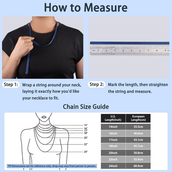 925 Sterling Silver Chain Necklace Chain for Women 1.1mm Cable Chain Necklace Up - Picture 3 of 6